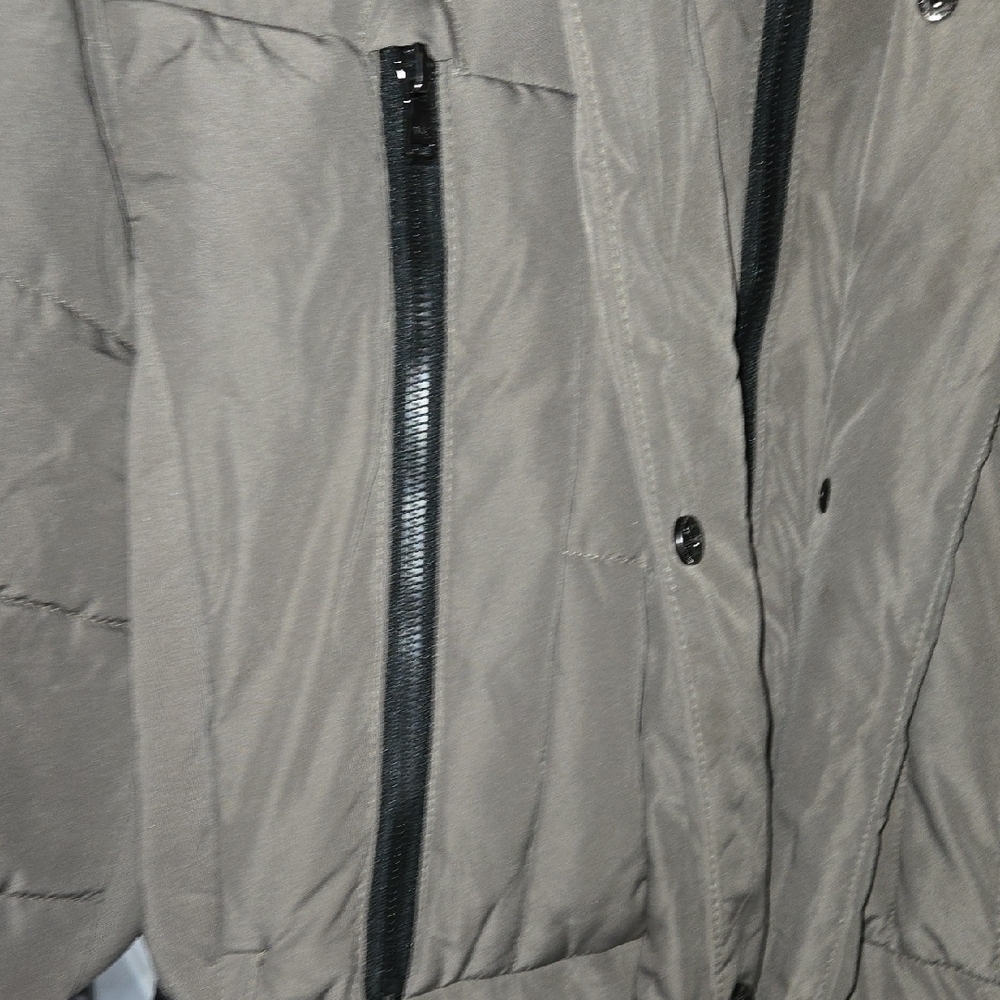 Michael Kors Khaki Puffer Coat with Fur Hood - Picture 5 of 15